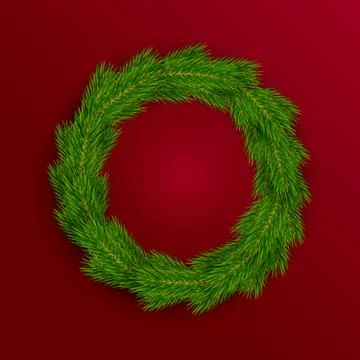Christmas wreath Stock Illustration