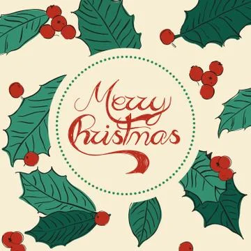 Christmas Wreath Stock Illustration