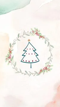 Christmas wreath Stock Illustration