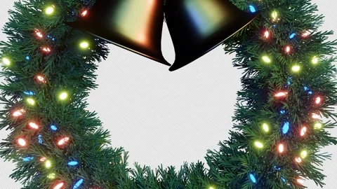 Christmas Wreath Loop Stock Footage 291997453