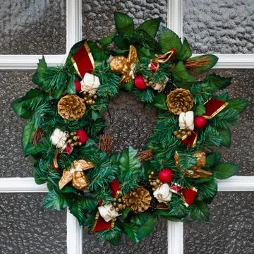 Christmas wreath Stock Photos