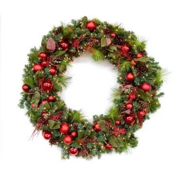 Christmas wreath Stock Photos