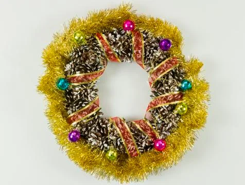 Christmas wreath Stock Photos