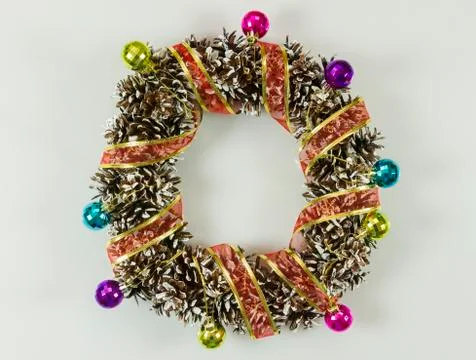 Christmas wreath Stock Photos