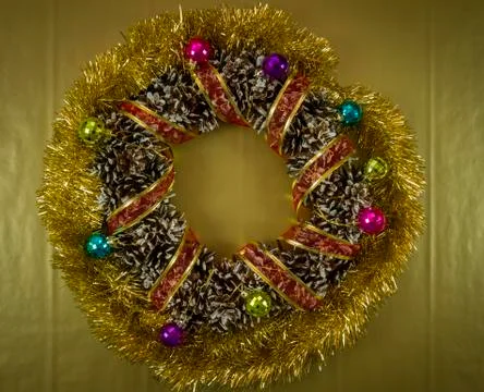 Christmas wreath Stock Photos