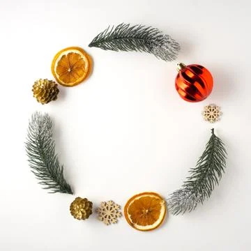 Christmas wreath. Stock Photos
