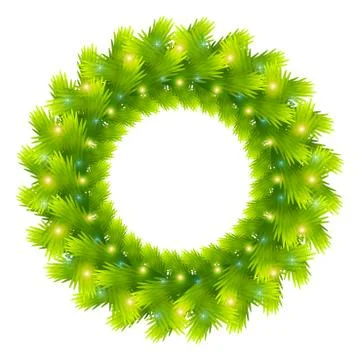 Christmas wreath vector Stock Illustration
