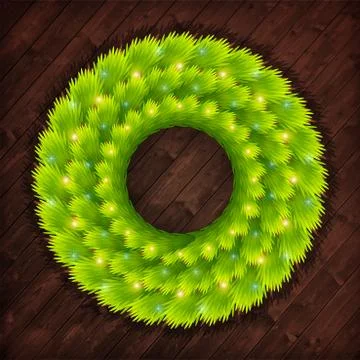 Christmas wreath vector Stock Illustration