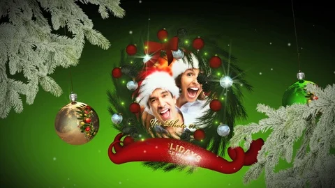 Christmas Wreaths Memories After Effects素材