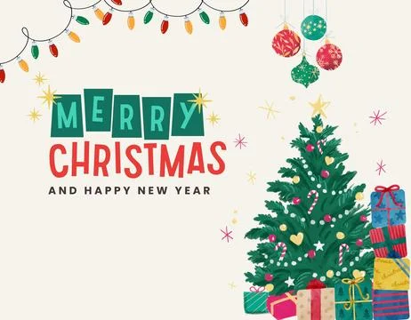 Christmas Year 2024 Stock Illustration
