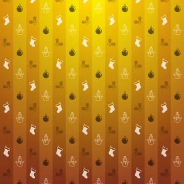 Christmas yellow background Stock Illustration