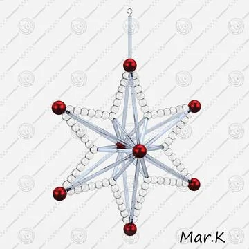 Christmas_decoration_star 3D Model