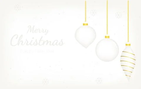 ChristmasBall 2026 cloud dancer Stock Illustration