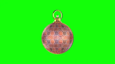 Christmass decorative element 2 on green screen green background Stock Footage 201300199