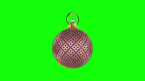 Christmass decorative element 3 on green screen green background Stock Footage 201300183