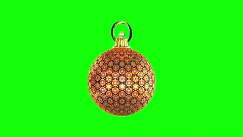 Christmass decorative element 5 on green screen green background Stock Footage 201300115
