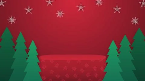 Christmass platform v3 Stock Illustration