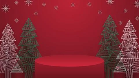 Christmass platform v4 Stock Illustration