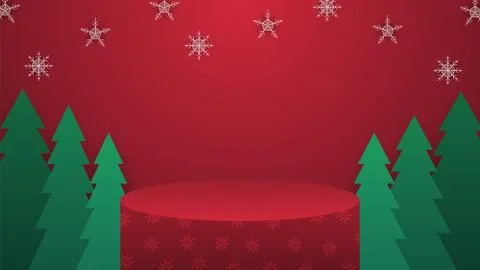 Christmass platform v5 Stock Illustration