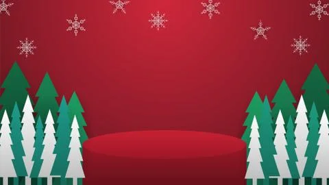 Christmass platform v6 Stock Illustration