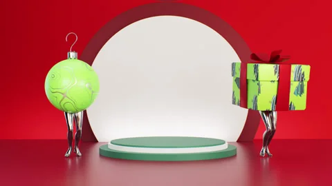 Christmast Ornaments Dancing Video stock 314781451
