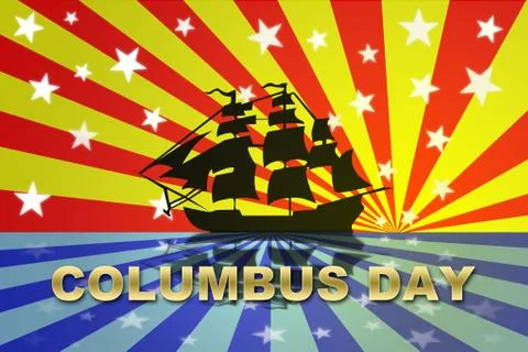 Christopher columbus day Stock Illustration