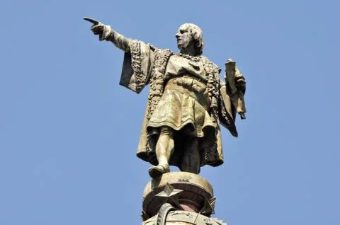 Christopher columbus day statue Fotos de archivo