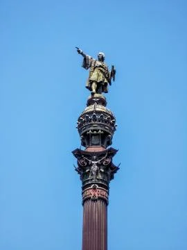 Christopher columbus monument Stock Photos