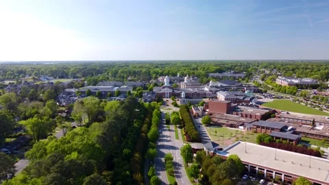 Christopher Newport University From Above Stock Footage 276974745