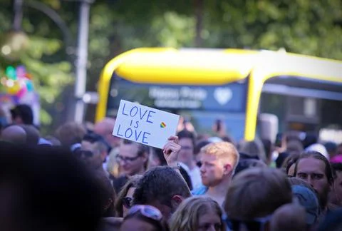 Christopher Street Day (CSD) Pride Parade, Berlin, Germany Stock Photos