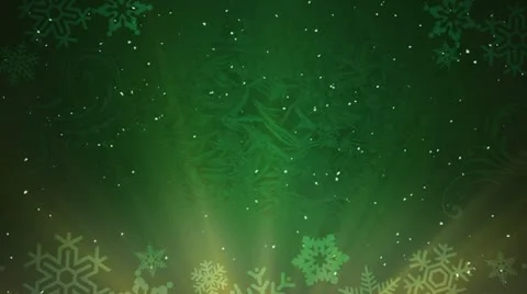 Christsmas Background Snow Green Stock Footage 12673237