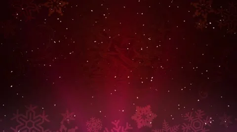 Christsmas Background Snow Red Stock Footage 12673722