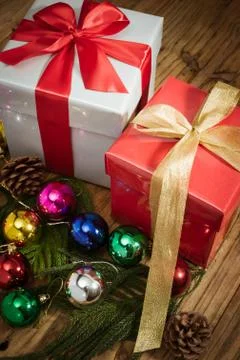 Chritsmas present Stock Photos