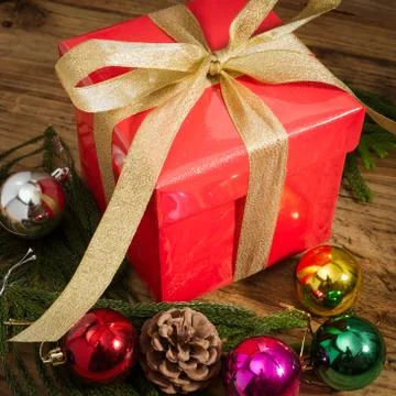 Chritsmas present Stock Photos