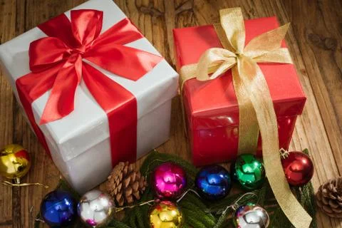 Chritsmas present Stock Photos