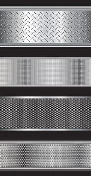 Chrom textures Stock Illustration