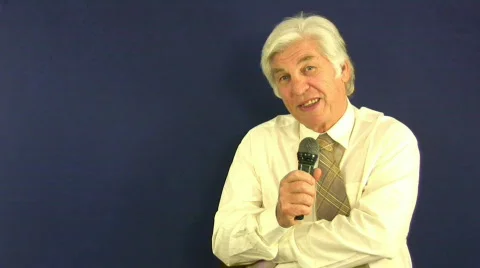 Chroma Blue Lecture Stock Footage 73939