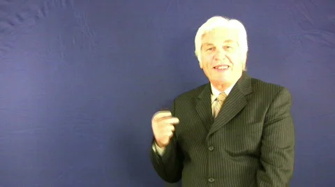 Chroma Blue Teacher Stock Footage