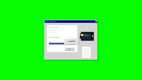 Chroma key animation of computer software interface Vídeo Stock 346981883