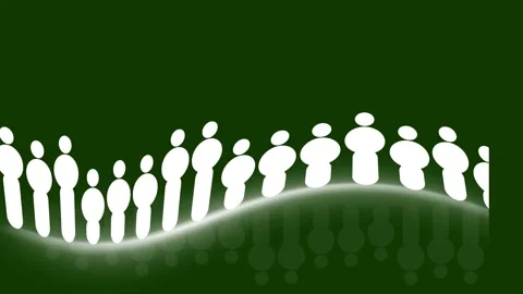 Chroma Key Audio Wave Spectrum Digital Frequency Equalizer Motion Loop 4K Stock Footage 341409604