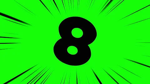 Chroma key background. Countdown animation with powerful font. 스톡 동영상 162206595