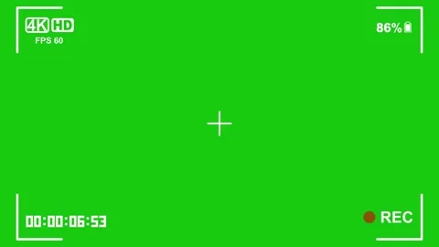 Chroma Key Camera Recording Interface Overlay Stock-Footage 281457564
