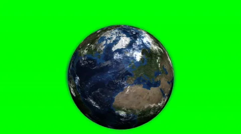Chroma Key Earth Loop Stock Footage 456002
