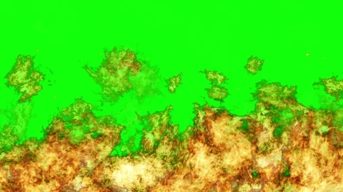 Chroma key fire flame burning slowly. Video stock 108688236