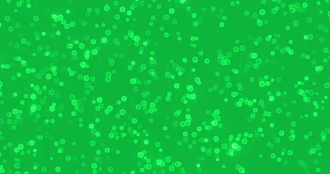 Chroma key green screen background of moving white micro spheres, chaotic Stock Footage 270908259