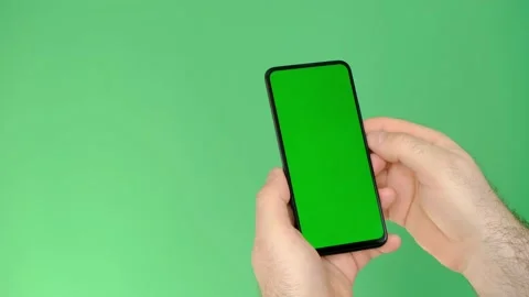  Chroma Key Green Screen Smartphone  Stock Footage 154072419