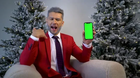 The Chroma Key green screen smartphone is set up for advertising. Stock Footage 167651103