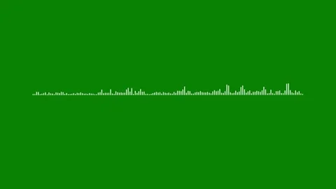 Chroma key linear sound level meter graphic for video overlays Stock-Footage 346133152
