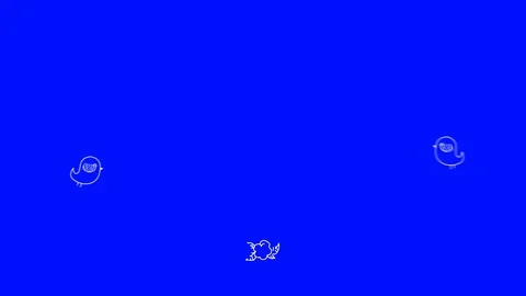 Chroma Key. Love. On a blue background. Animation flower. Stock Footage 102402211