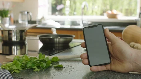 Chroma key phone Stock Footage 128430634